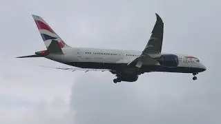 [4K] LATE GO AROUND | British Airways Boeing 787-9 at London Heathrow