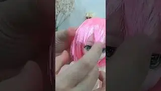 how to style hair #barbiedoll #barbiehairstyle #diywig #wigdoll #wigcap #dolls #anya