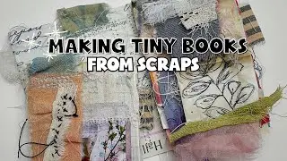 Mini Book Project Made from Perfume Sample Holders and Scrap Paper