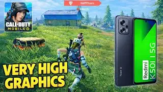 REDMI K50i NO LAG VERY HIGH GRAPHICS | MAX GRAPHICS TEST + SETTINGS CALL OF DUTY MOBILE