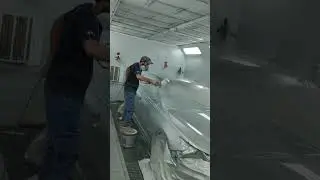 Toyota silver base clear coat perfect applied..