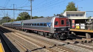 Railfanning Amtrak & NJT at Princeton Junction 9-14-25: 9635, 621, 3 Avelia sets, insane horn shows!
