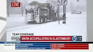 Poor driving conditions reported in Glastonbury