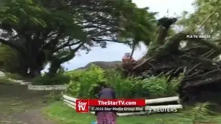 A man killed during Fiji storm