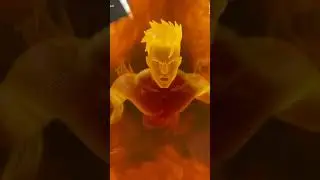Human Torch freeing himself from his toy box cage