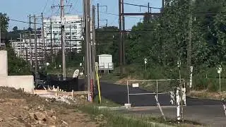 Septa silverliner V passing by Washington st at Conshohocken PA 6/10/24