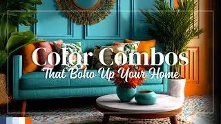 Vibrant Color Schemes for Studio Apartment Living Rooms With Eclectic and Boho Style