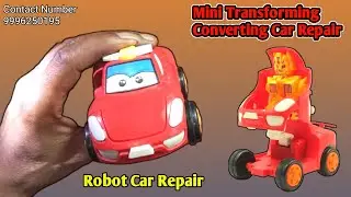 Mini Transforming Converting Car Repair | Robot Car Repair | Toy Car Repair 