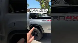 How to get FREE horsepower #toyota #tacoma