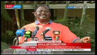 Raila Odinga claims the members of the cabinet are part of the thieving cartel