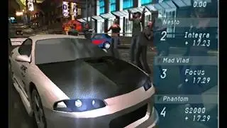 NFS Underground Beta PS2 Demo/Prototype People Celebrating Animation