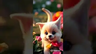 Be playful!💕 #A.I. video #cute #puppy #dog #nature #quote