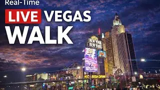 Live Vegas Strip Walk &mdash; Real-Time