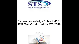 GK MCQs Solved | JEST Past Paper Solved | GK Portion | PST JEST Test Preparation | STS Past Paper