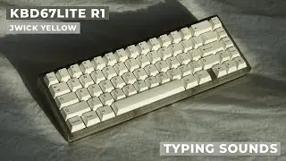 KBD67Lite R1 | Jwick Yellow Switches | PC Plate | Typing Sounds ASMR