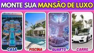 MONTE SUA MANS&Atilde;O DE LUXO VERS&Atilde;O 2026 🏡✨ QUAL FICA MAIS INCR&Iacute;VEL?  | Jogo das escolhas | Marte Quiz