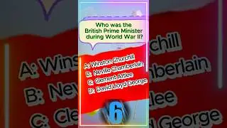 Who Was the British Prime Minister During WWII? | Quick Quiz | #shortsvideo