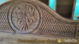 Dye Indian teak wood bed | simply desghins | low budjet beds