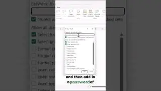 Turn On Sheet Protection 🛡️🔐 | Excel for Beginners