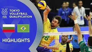 BULGARIA vs. BRAZIL - Highlights Men | Volleyball Olympic Qualification 2019