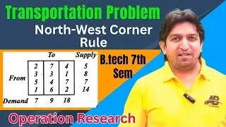 Transportation problem by northwest corner method | transportation problem northwest corner rule