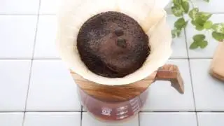 HARIO V60 Olive Wood Glass Coffee Dripper