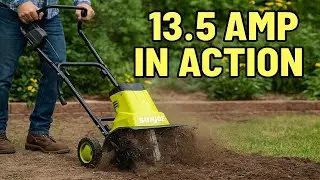 Best Electric Garden Tiller for Hard Soil | Sun Joe 13.5 Amp IN ACTION