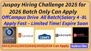 Biggest Drive Juspay, Toddle, Hackerearth, Infosys Hiring Freshers|2022, 2023, 2024, 2025, 2026 jobs