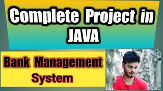 #21- Bank management System Project in JAVA.