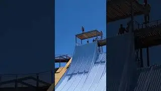 DANGEROUS JUMP 😳🔥 #waterjump #jucrewsade #waterslide #frenzywaterpark #extreme #france