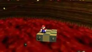 Super Mario 64: Walkthrough (Elevator Tour in the Volcano)