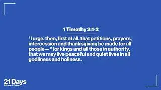 21 Days Of Prayer + Fasting