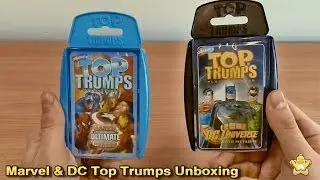 Top Trumps Marvel Ultimate Heroes and DC Universe Unboxing