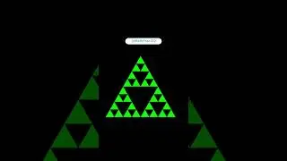 Fractal - Tam gi&aacute;c Sierpinski (Sierpiński triangle)  #shorts  #fractal #fractals #maths #math