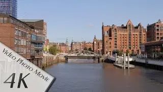 Hamburg, Germany: HafenCity, Oberhafen, Magdeburger Hafen - 4K UHD Video