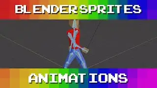 Blender 2D Sprite tutorial: Ep 4 - Animation (Stand, Walk and Cough)