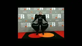 Sam Smith makes style BRIT Awards as they wear latex, balloon-likeoutfit#dailynews#balloon#balloons