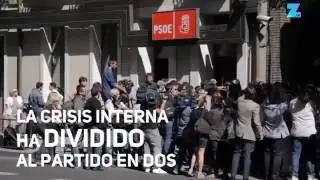 La crisis interna del PSOE divide al partido en dos