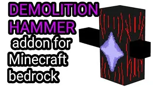 Demolition hammer addon for minecraft bedrock edition - ARYTGMLITE