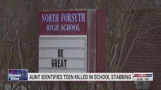 Family of student killed in fatal stabbing at North Forsyth High School speak