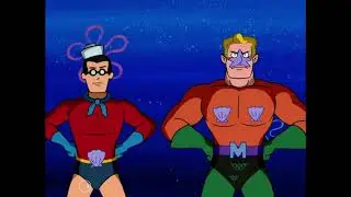 Mermaidman and Barnacle Boy Action Theme in Mermaid Man Begins