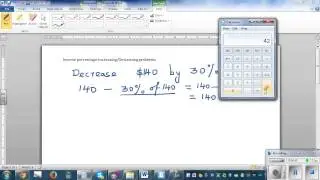 Solving inverse percentage problems