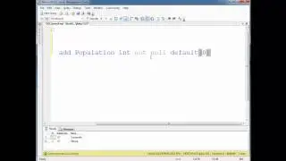 SQL ALTER Command