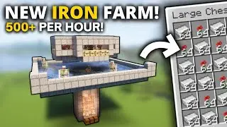 Minecraft New IRON Farm With Max Rates in 1.21+ NEW DESIGN