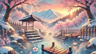 Snowy Hot Spring Lofi Loop &ndash; Relaxing Beats for Study, Focus & Tranquility