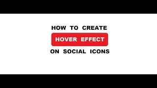 Hover effect on icons using CSS
