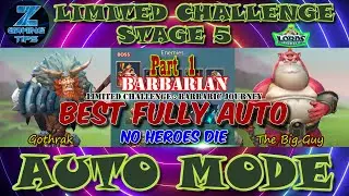 Barbarian Limited Challenge Stage 5 | Barbaric Journey Stage 5 (2 Best Fully Auto Teams) - Part 1