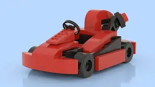 LEGO  Red Racer Go Kart 🏎️🧱 When Your Minifig Loves Speed Too 😂💥 #lego