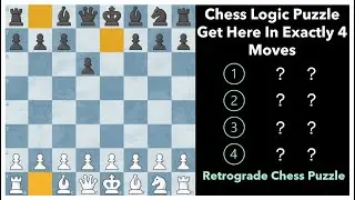Chess Logic Puzzle ♙ Retrograde Chess Puzzle ♙ Shortest Proof Game