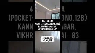 MHADA Scheme Code 475 - POCKET 1, Building no. 12B Vikhroli Kannamwar #mhadalottery